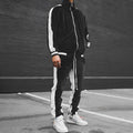 Conjunto Deportivo De Terciopelo Para Hombre, 2023 Conjunto Deportivo De Terciopelo Para Hombre 2 Piezas Invierno Cálido Chaqueta Con Cierre Completo Pantalones De Conjunto Deportivo Ropa Deportiva De Fitness Conjunto De Sudadera Y Jogger