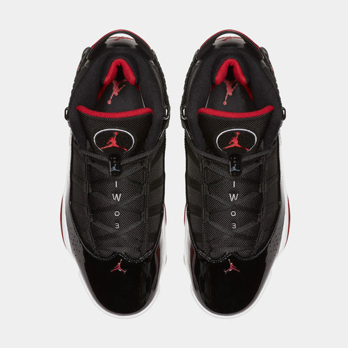 6 Rings Bred Mens Basketball Shoes (Black/Varsity Red/White)