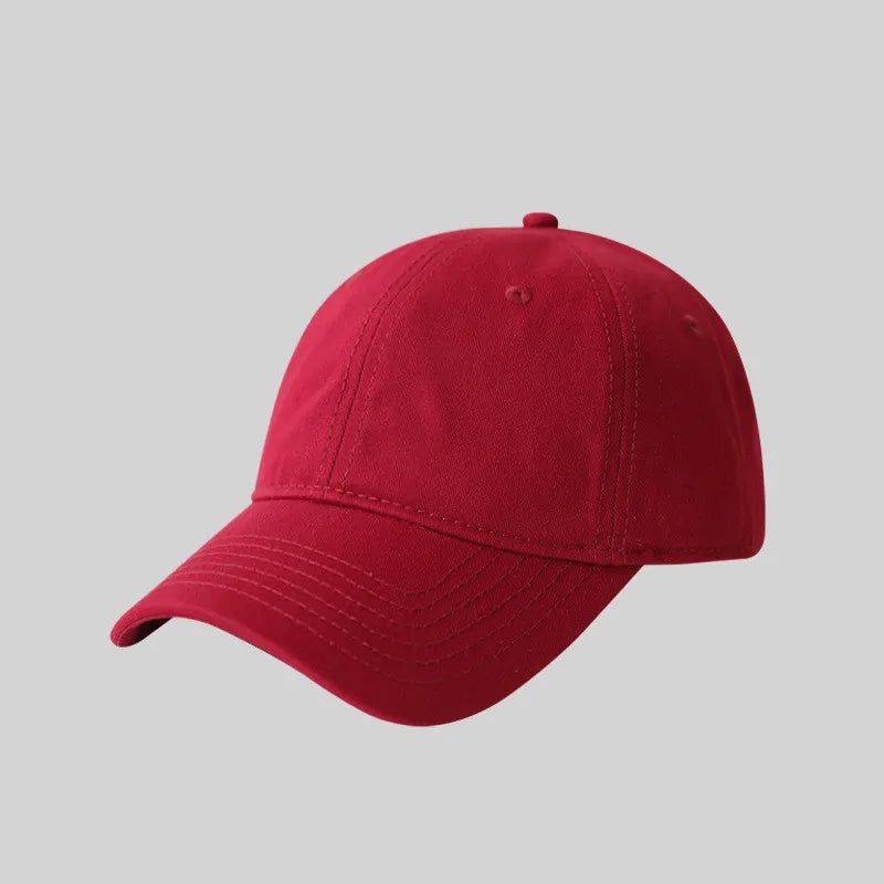 Custom Logo Large Size Baseball Caps for Mencotton Solid Colours Adjustable Snapback Cap Unisex Summer Sports Cap Gorras Dad Hat