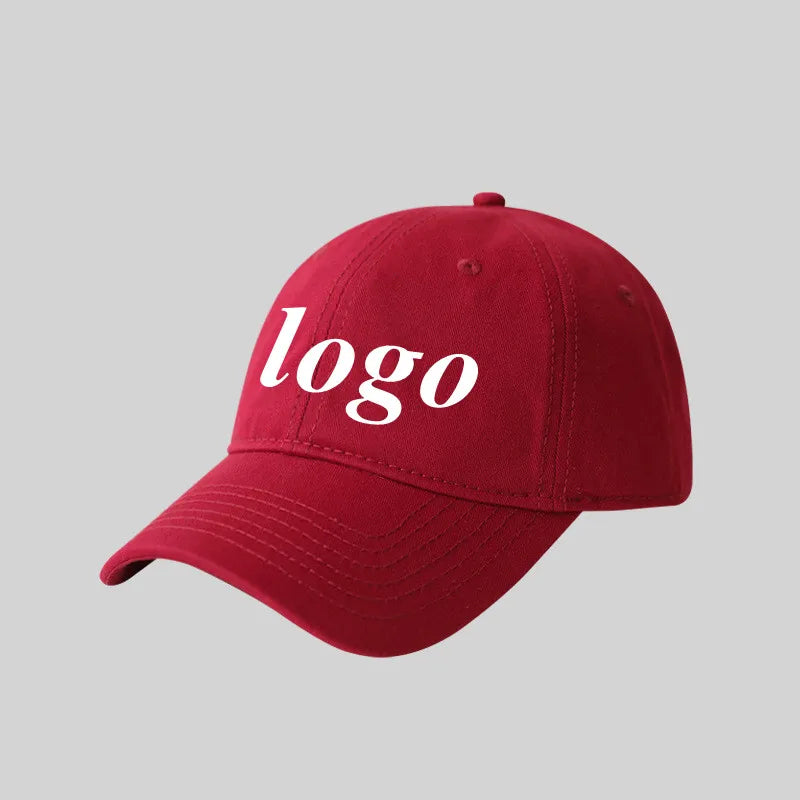 Custom Logo Large Size Baseball Caps for Mencotton Solid Colours Adjustable Snapback Cap Unisex Summer Sports Cap Gorras Dad Hat