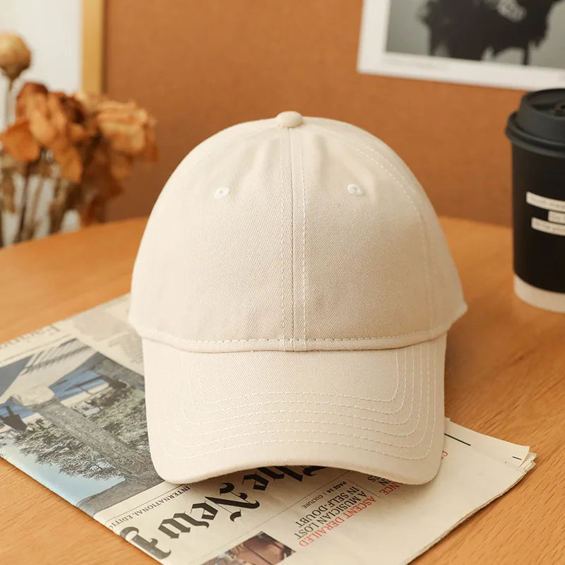 Custom Logo Large Size Baseball Caps for Mencotton Solid Colours Adjustable Snapback Cap Unisex Summer Sports Cap Gorras Dad Hat