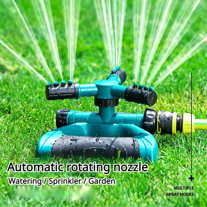 4Pcs Set Automatic Sprinkler Green Nozzle 360 Degree Rotating Water Spray Vegetable Garden Irrigation Watering Sprinkler Irrigat