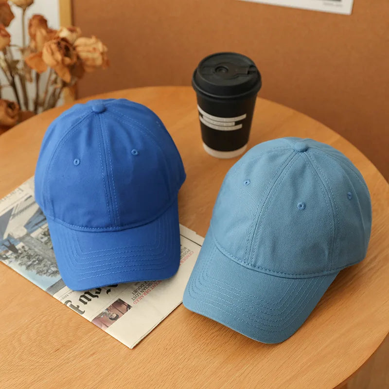 Custom Logo Large Size Baseball Caps for Mencotton Solid Colours Adjustable Snapback Cap Unisex Summer Sports Cap Gorras Dad Hat