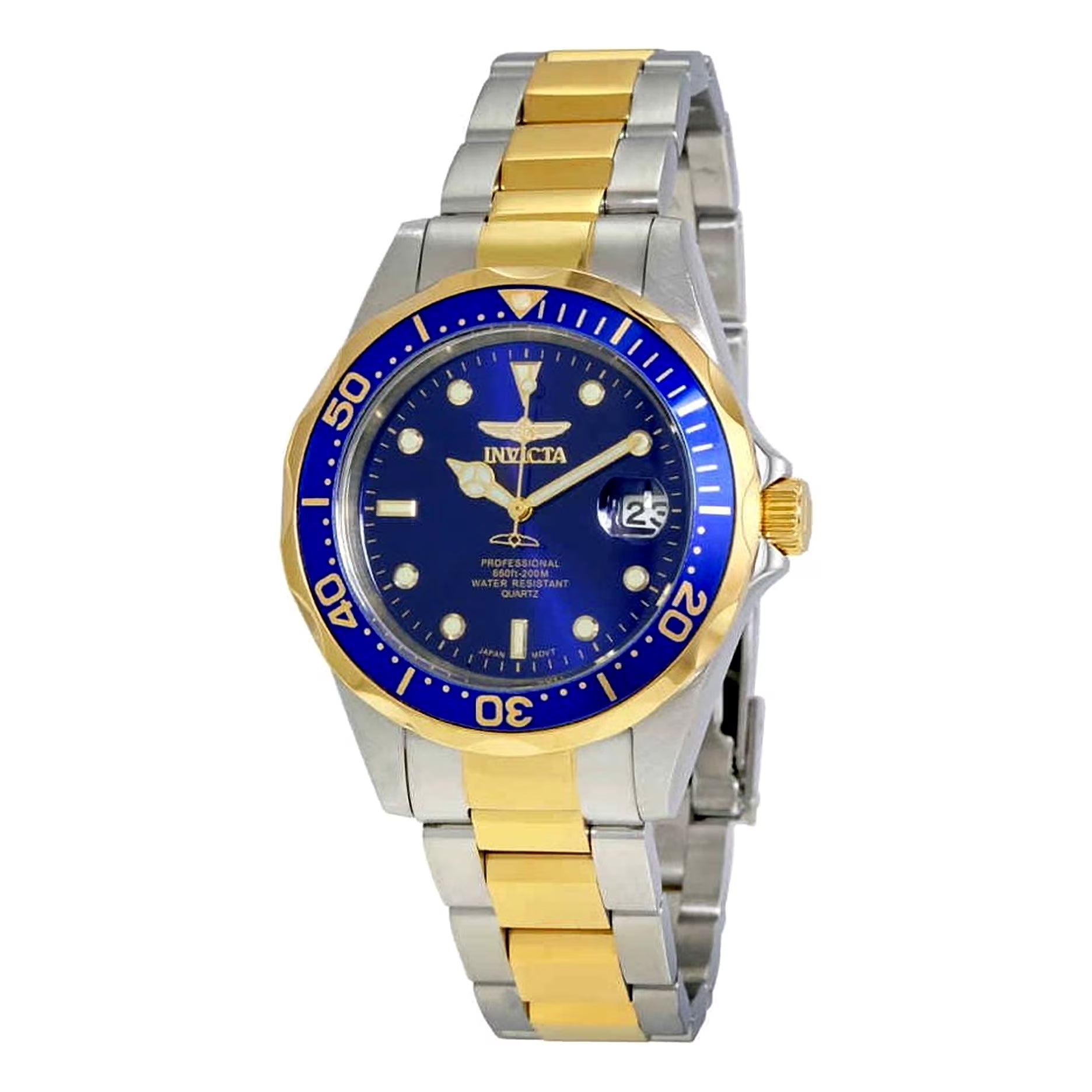 Pro Diver Quartz Blue Dial Two-Tone Men'S Watch 8935