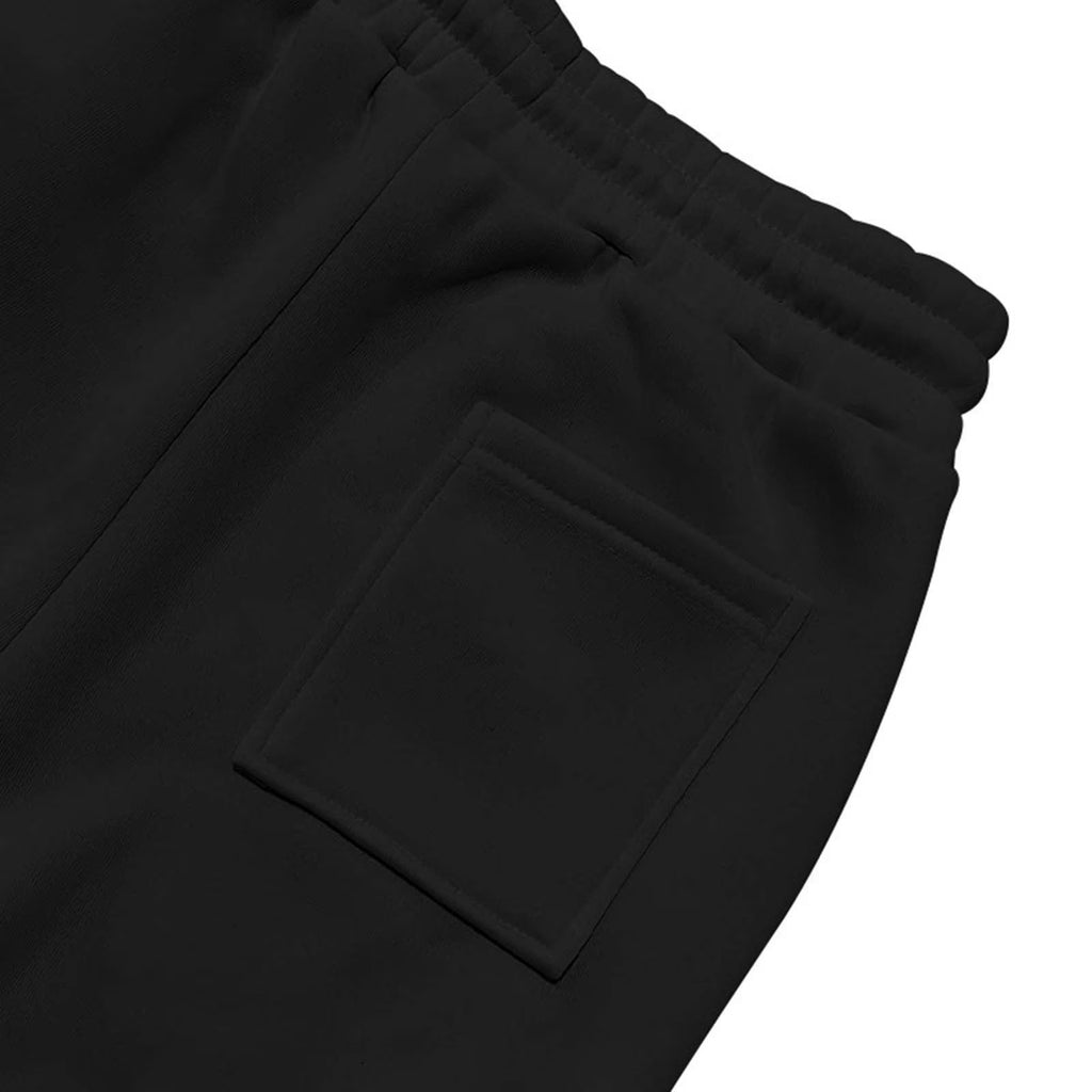 Mens Track Suits 2 Piece Set Hoodie Quater Zip up Pullover Sweatshirt Sets Casual Workout Multi Pockets Cargo Outfit Black,M